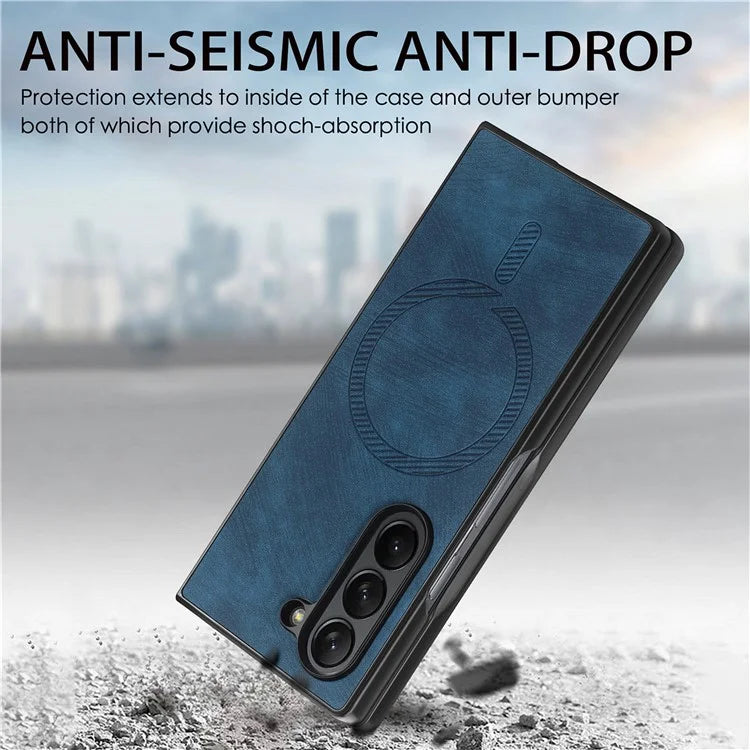 For Samsung Galaxy Z Fold6 5G Magnetic Case Detachable PU+TPU Phone Cover