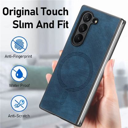 For Samsung Galaxy Z Fold6 5G Magnetic Case Detachable PU+TPU Phone Cover
