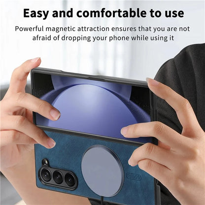 For Samsung Galaxy Z Fold6 5G Magnetic Case Detachable PU+TPU Phone Cover