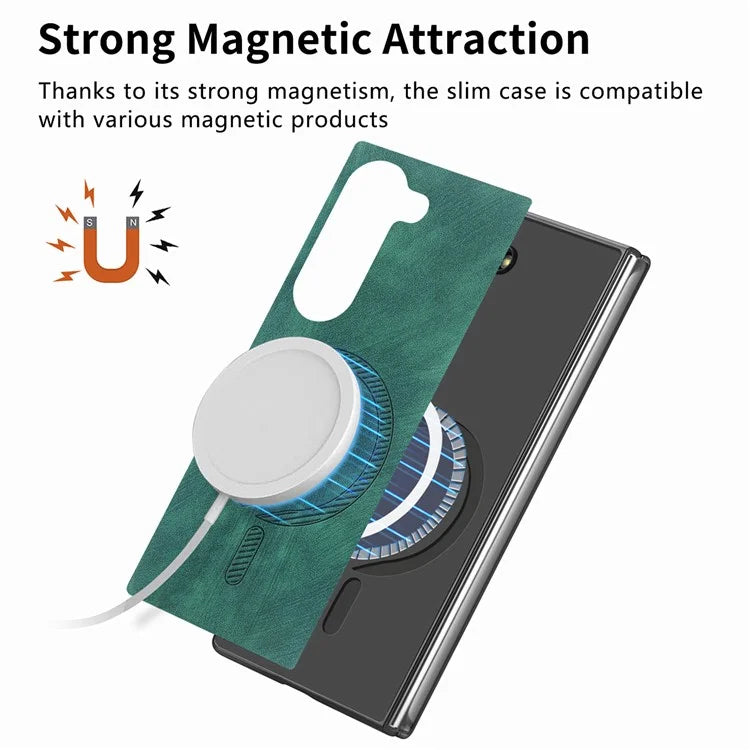 For Samsung Galaxy Z Fold6 5G Magnetic Case Detachable PU+TPU Phone Cover