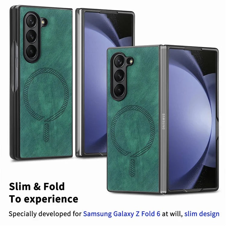 For Samsung Galaxy Z Fold6 5G Magnetic Case Detachable PU+TPU Phone Cover