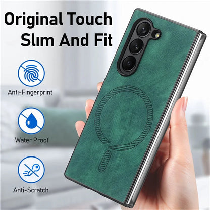 For Samsung Galaxy Z Fold6 5G Magnetic Case Detachable PU+TPU Phone Cover
