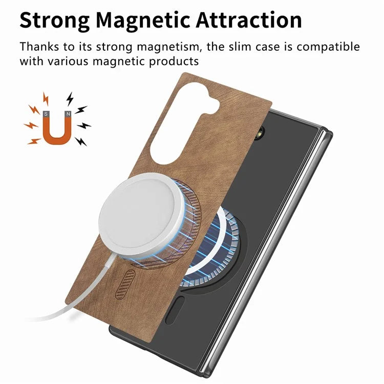 For Samsung Galaxy Z Fold6 5G Magnetic Case Detachable PU+TPU Phone Cover