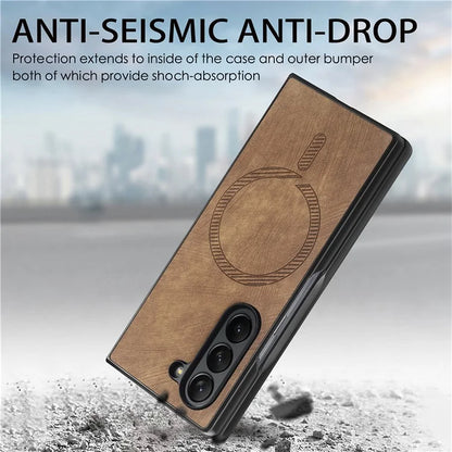 For Samsung Galaxy Z Fold6 5G Magnetic Case Detachable PU+TPU Phone Cover