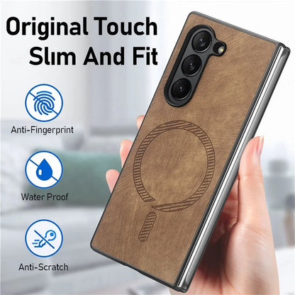 For Samsung Galaxy Z Fold6 5G Magnetic Case Detachable PU+TPU Phone Cover