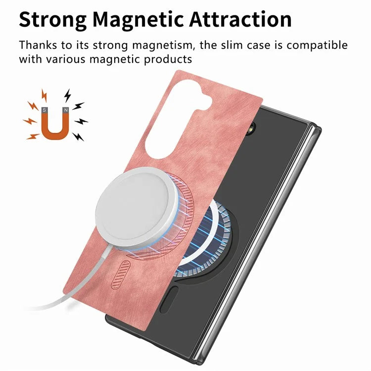 For Samsung Galaxy Z Fold6 5G Magnetic Case Detachable PU+TPU Phone Cover