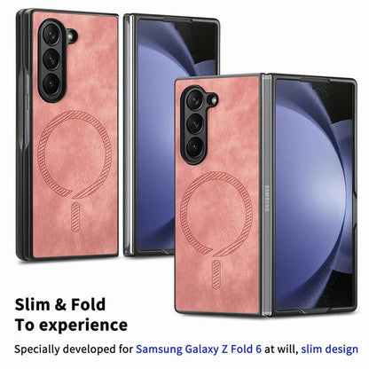 For Samsung Galaxy Z Fold6 5G Magnetic Case Detachable PU+TPU Phone Cover