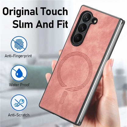 For Samsung Galaxy Z Fold6 5G Magnetic Case Detachable PU+TPU Phone Cover