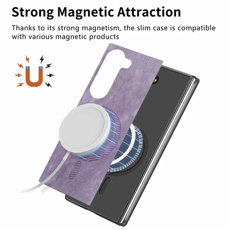 For Samsung Galaxy Z Fold6 5G Magnetic Case Detachable PU+TPU Phone Cover