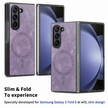 For Samsung Galaxy Z Fold6 5G Magnetic Case Detachable PU+TPU Phone Cover