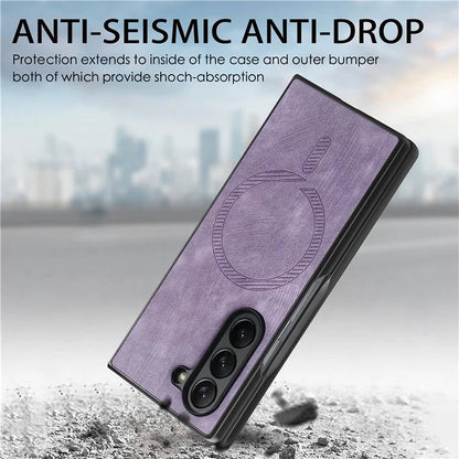 For Samsung Galaxy Z Fold6 5G Magnetic Case Detachable PU+TPU Phone Cover