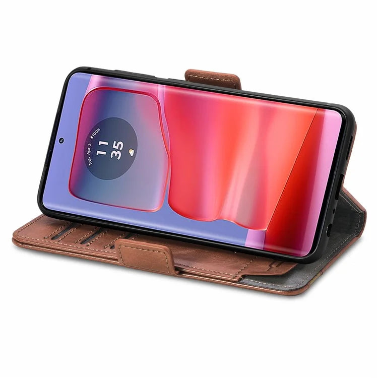 CASENEO 002 Series For Motorola Edge 50 Ultra 5G / Moto X50 Ultra 5G Case Splicing Leather Wallet Phone Cover