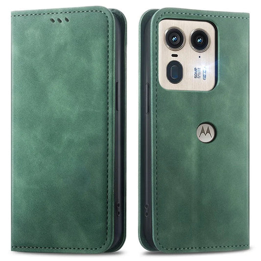 For Motorola Edge 50 Ultra 5G / Moto X50 Ultra 5G Case Card Slots Skin-Touch PU Leather Phone Cover