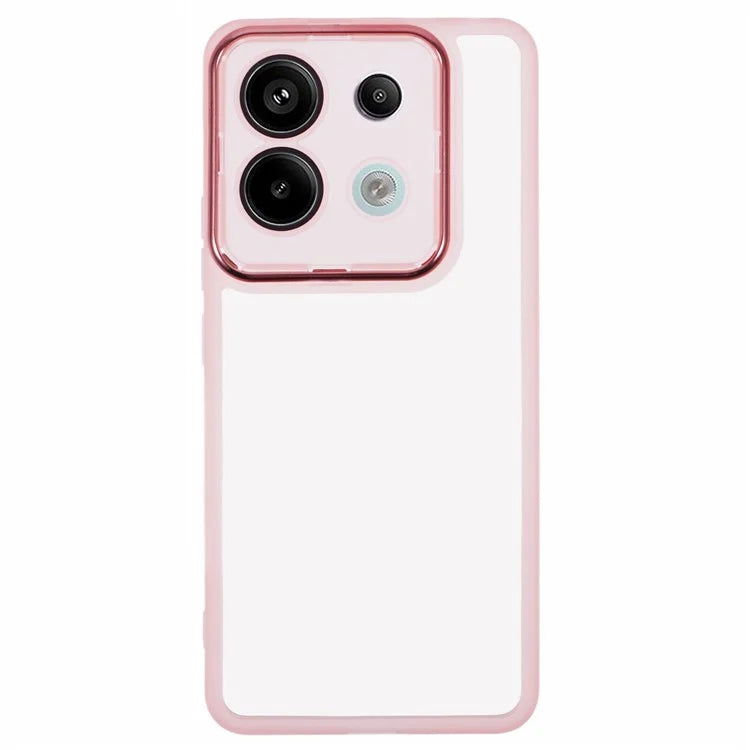 DKSM Series For Xiaomi Poco X6 5G  /  Redmi Note 13 Pro 5G Case Electroplated Camera Frame TPU Phone Cover