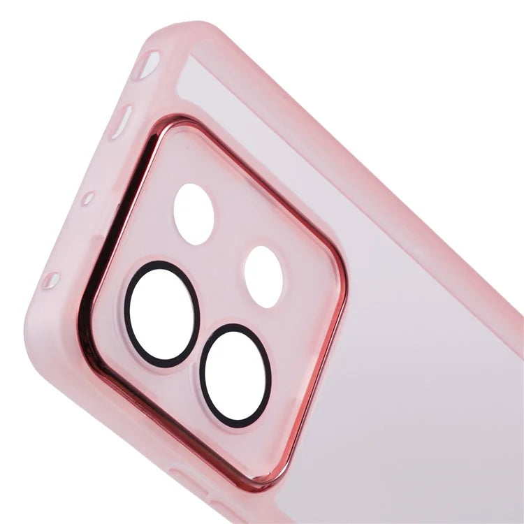 DKSM Series For Xiaomi Poco X6 5G  /  Redmi Note 13 Pro 5G Case Electroplated Camera Frame TPU Phone Cover
