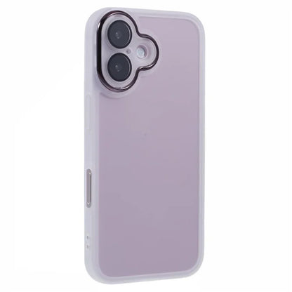 DKSM Series For iPhone 16 Case Electroplated Camera Frame TPU Phone Cover