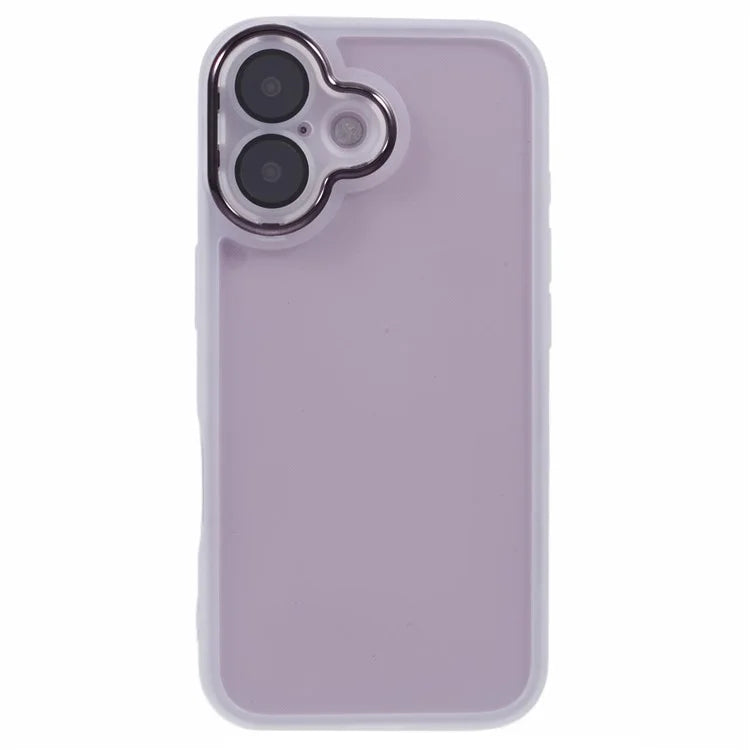 DKSM Series For iPhone 16 Case Electroplated Camera Frame TPU Phone Cover