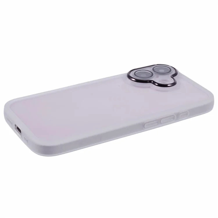 DKSM Series For iPhone 16 Case Electroplated Camera Frame TPU Phone Cover