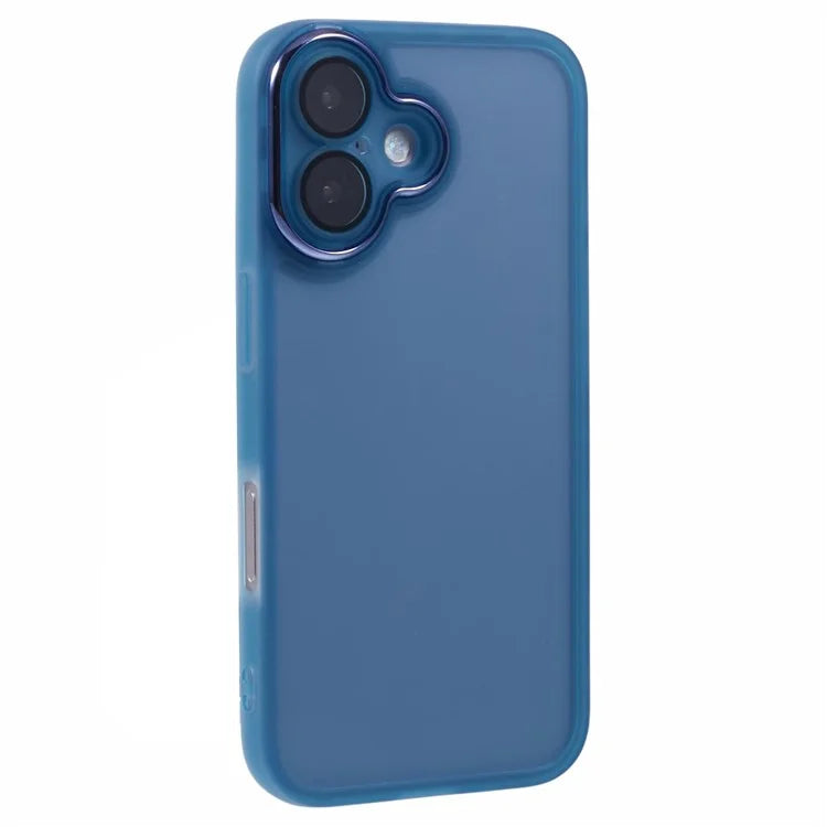 DKSM Series For iPhone 16 Case Electroplated Camera Frame TPU Phone Cover