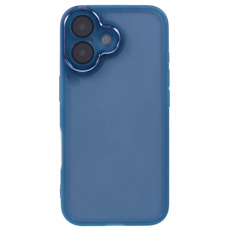 DKSM Series For iPhone 16 Case Electroplated Camera Frame TPU Phone Cover
