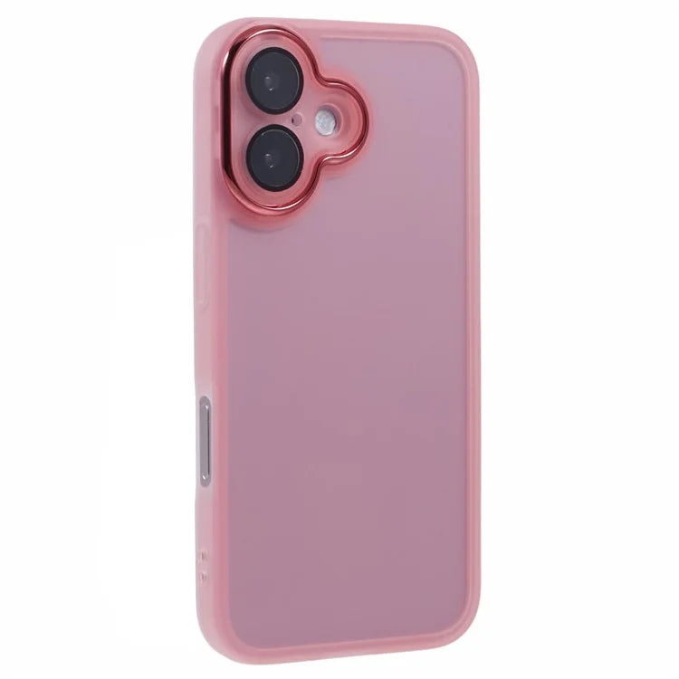 DKSM Series For iPhone 16 Case Electroplated Camera Frame TPU Phone Cover