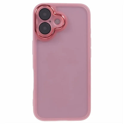 DKSM Series For iPhone 16 Case Electroplated Camera Frame TPU Phone Cover