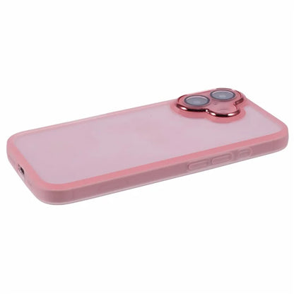 DKSM Series For iPhone 16 Case Electroplated Camera Frame TPU Phone Cover