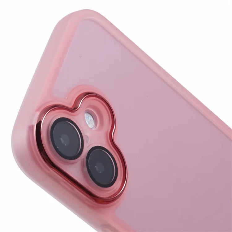 DKSM Series For iPhone 16 Case Electroplated Camera Frame TPU Phone Cover