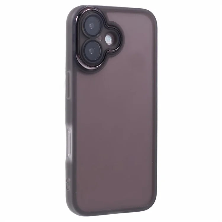 DKSM Series For iPhone 16 Case Electroplated Camera Frame TPU Phone Cover