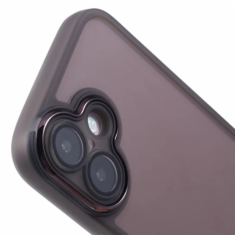 DKSM Series For iPhone 16 Case Electroplated Camera Frame TPU Phone Cover