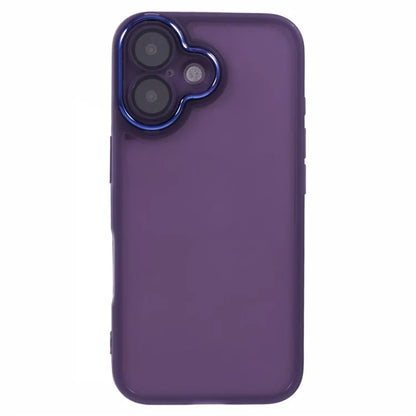 DKSM Series For iPhone 16 Case Electroplated Camera Frame TPU Phone Cover