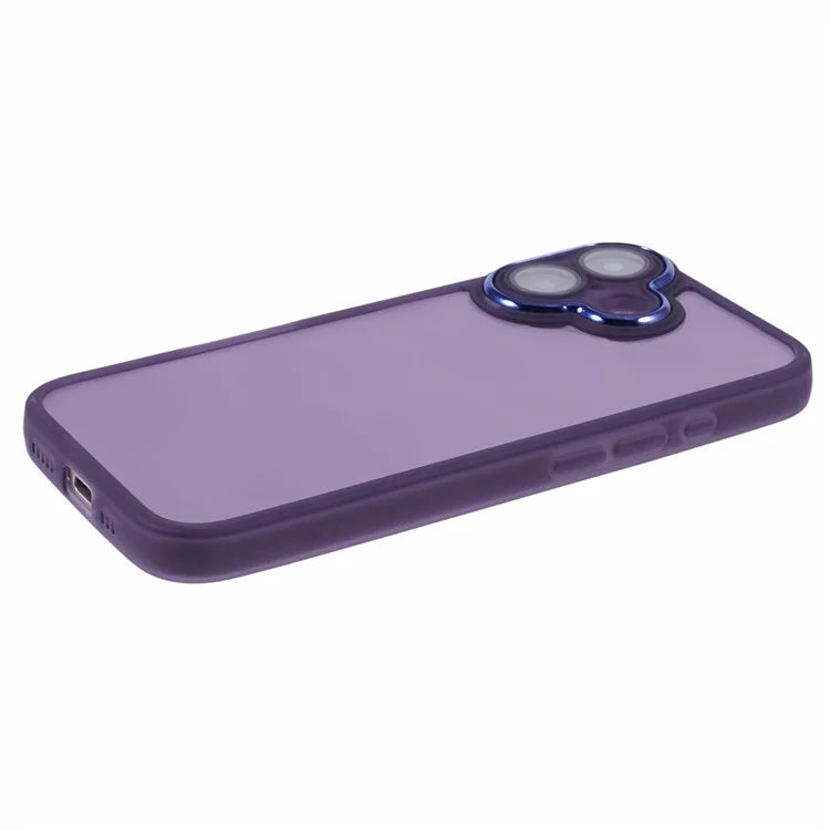 DKSM Series For iPhone 16 Case Electroplated Camera Frame TPU Phone Cover