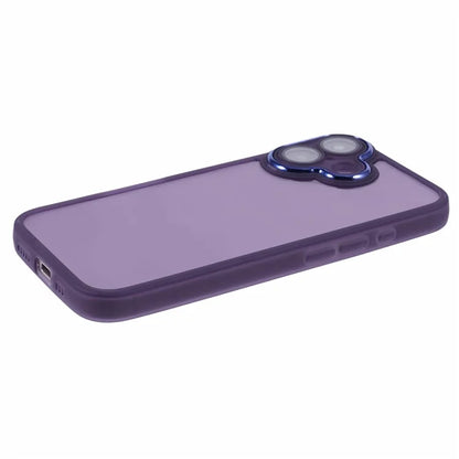 DKSM Series For iPhone 16 Case Electroplated Camera Frame TPU Phone Cover