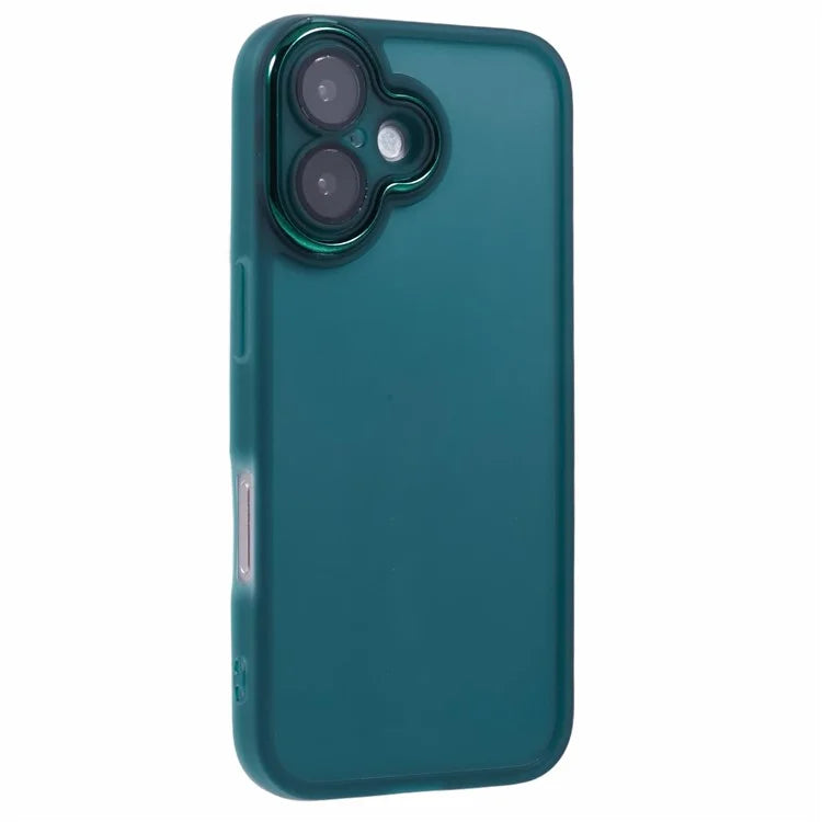 DKSM Series For iPhone 16 Case Electroplated Camera Frame TPU Phone Cover