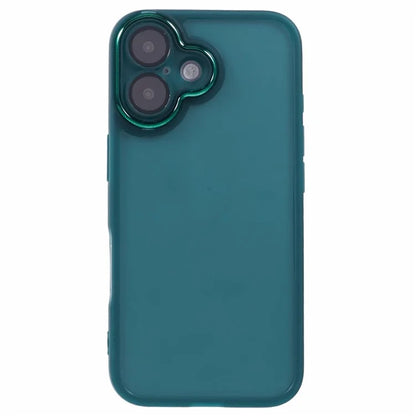DKSM Series For iPhone 16 Case Electroplated Camera Frame TPU Phone Cover