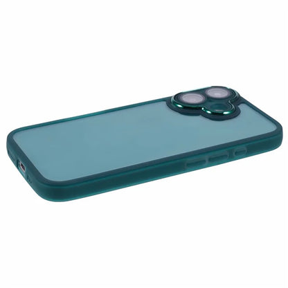 DKSM Series For iPhone 16 Case Electroplated Camera Frame TPU Phone Cover