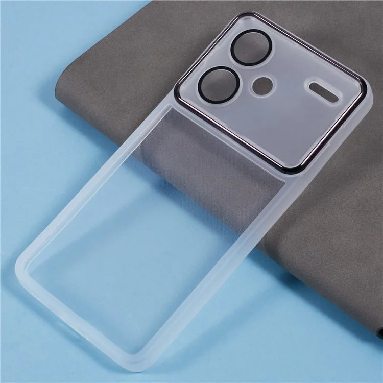 DKSM Series For Xiaomi Redmi Note 13 Pro+ 5G Case Electroplated Camera Frame TPU Phone Cover