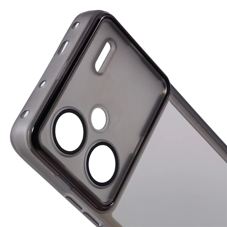 DKSM Series For Xiaomi Redmi Note 13 Pro+ 5G Case Electroplated Camera Frame TPU Phone Cover