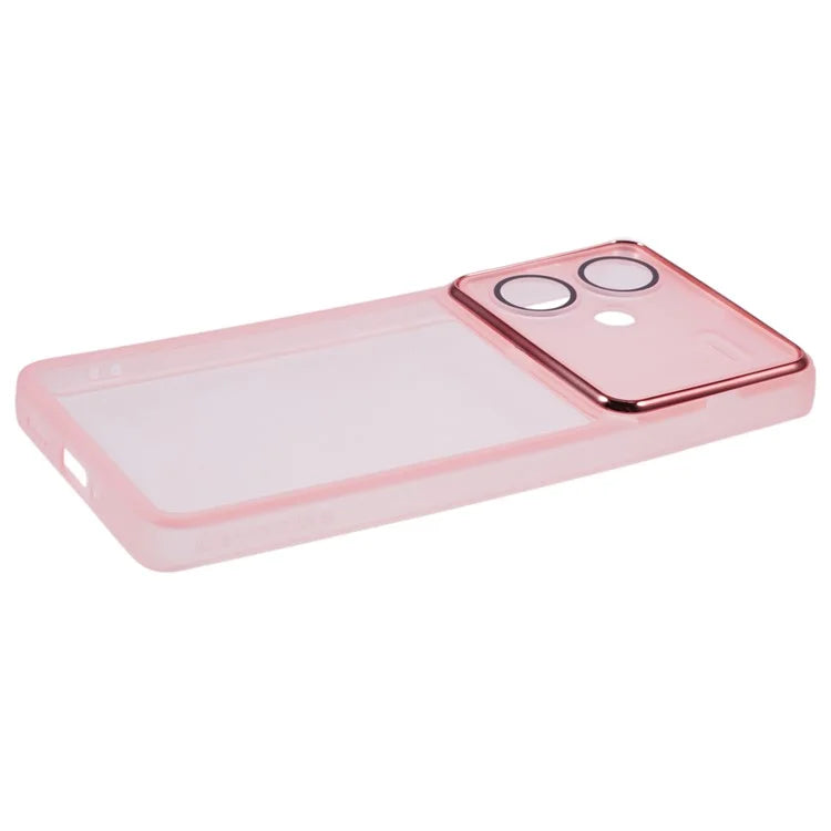 DKSM Series For Xiaomi Redmi Note 13 Pro+ 5G Case Electroplated Camera Frame TPU Phone Cover