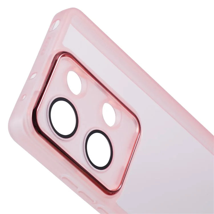 DKSM Series For Xiaomi Poco M6 Pro 4G  /  Redmi Note 13 Pro 4G Case Electroplated Camera Frame TPU Phone Cover