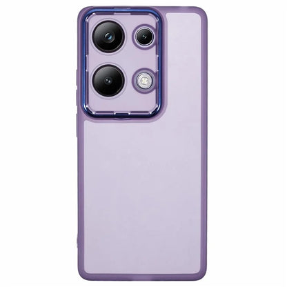 DKSM Series For Xiaomi Poco M6 Pro 4G  /  Redmi Note 13 Pro 4G Case Electroplated Camera Frame TPU Phone Cover