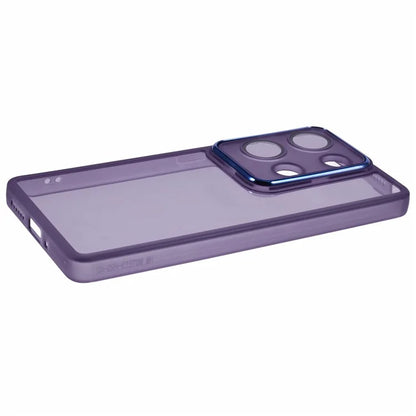DKSM Series For Xiaomi Poco M6 Pro 4G  /  Redmi Note 13 Pro 4G Case Electroplated Camera Frame TPU Phone Cover