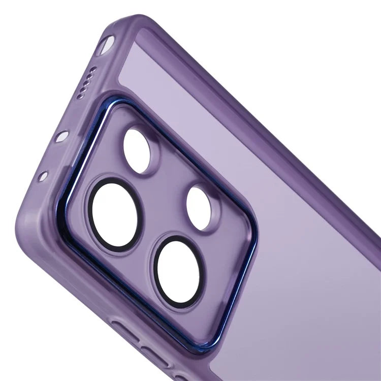DKSM Series For Xiaomi Poco M6 Pro 4G  /  Redmi Note 13 Pro 4G Case Electroplated Camera Frame TPU Phone Cover