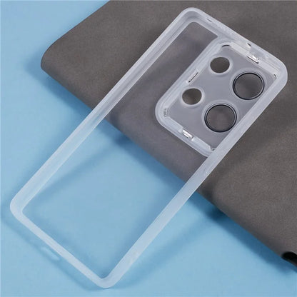 DKSM Series For Xiaomi Poco M6 Pro 4G  /  Redmi Note 13 Pro 4G Case Electroplated Camera Frame TPU Phone Cover