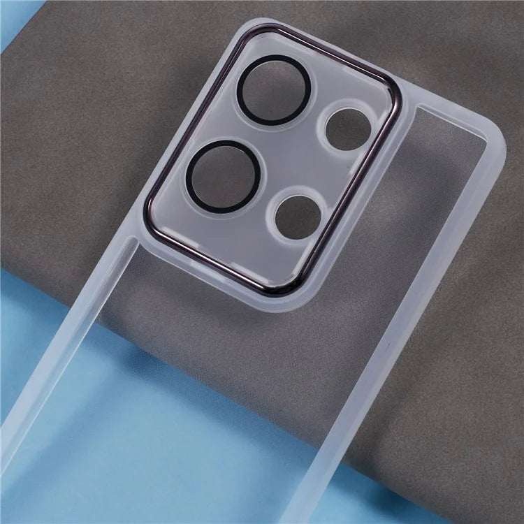 DKSM Series For Xiaomi Poco M6 Pro 4G  /  Redmi Note 13 Pro 4G Case Electroplated Camera Frame TPU Phone Cover