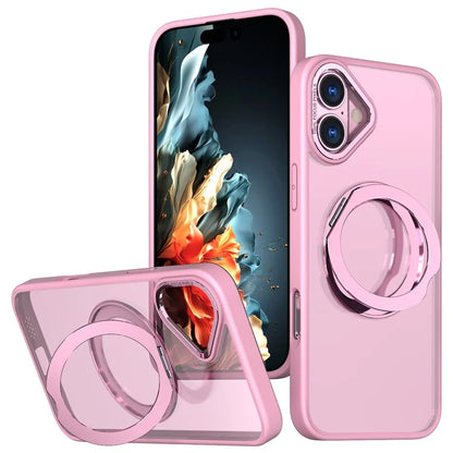 For iPhone 16 Plus Case Compatible with MagSafe TPU+Acrylic Kickstand Phone Cover