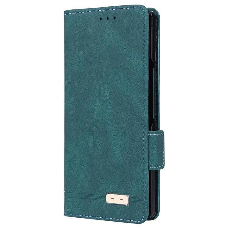 For Samsung Galaxy Z Fold6 5G Case Wallet Leather Folding Phone Cover Hardware Decor