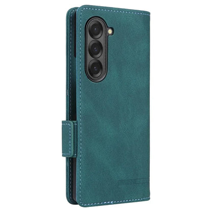 For Samsung Galaxy Z Fold6 5G Case Wallet Leather Folding Phone Cover Hardware Decor