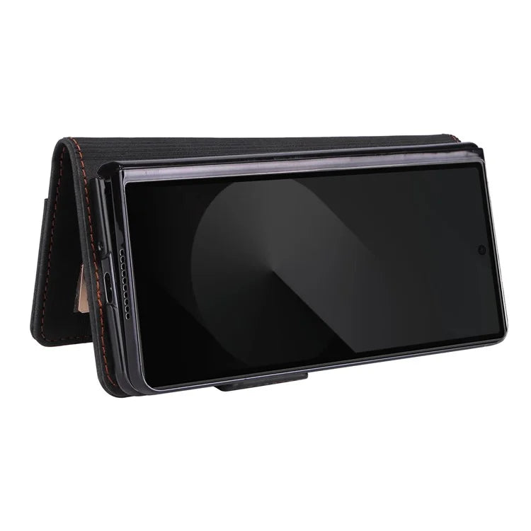 For Samsung Galaxy Z Fold6 5G Case Wallet Leather Folding Phone Cover Hardware Decor