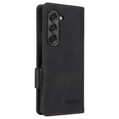 For Samsung Galaxy Z Fold6 5G Case Wallet Leather Folding Phone Cover Hardware Decor